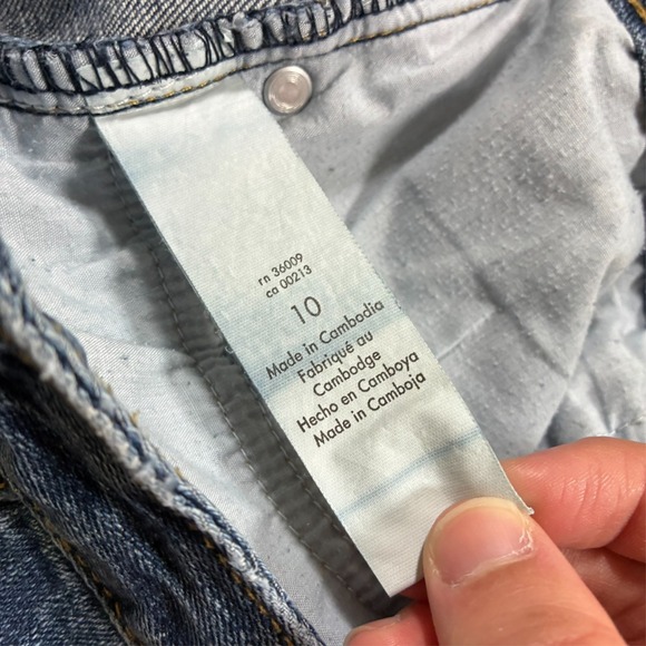 Calvin Klein Jeans Womens Capri Size 10 Blue Denim Cotton Stretch Mid Rise - Picture 4 of 9